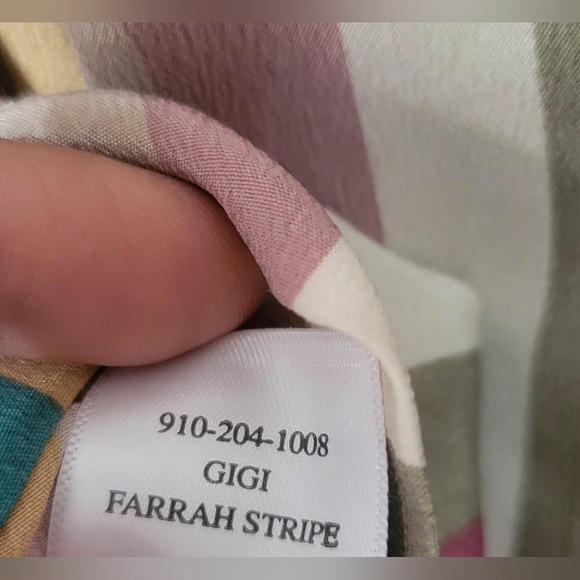 RAILS Gigi Farrah Stripe Belted 100%  Silk Shorts Size M - Picture 11 of 15